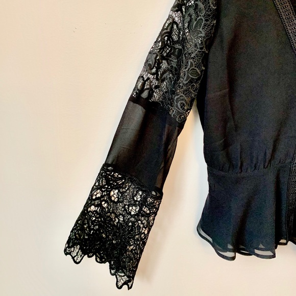 GUESS Lace-Trimmed Top - Picture 4 of 8